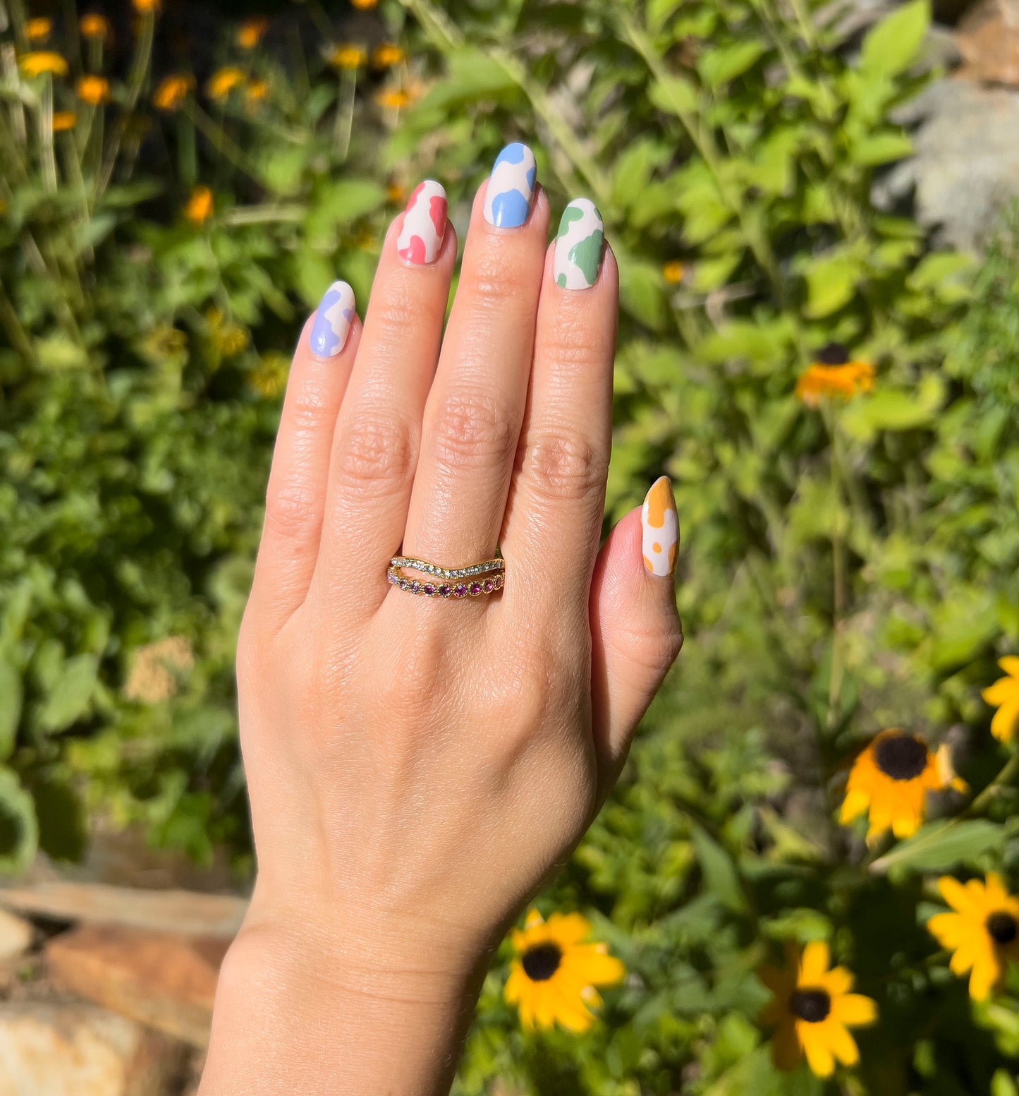 Color Splatter Nail Wraps