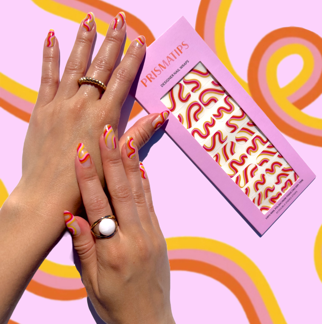 Mai Tai Swirl Nail Wraps
