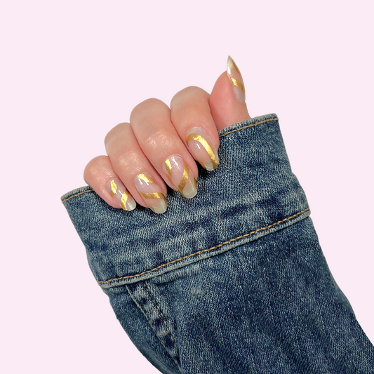 Dripping Gold Nail Wraps