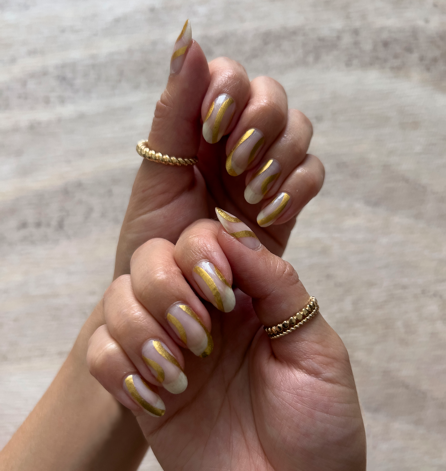 Dripping Gold Nail Wraps